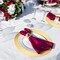 Round Paper Placemats Decorative Disposable Place Mats Table Mats for Dining Wedding Table Decoration Home Banquet New Years Festive Party Birthday Holiday (Gold, 100)